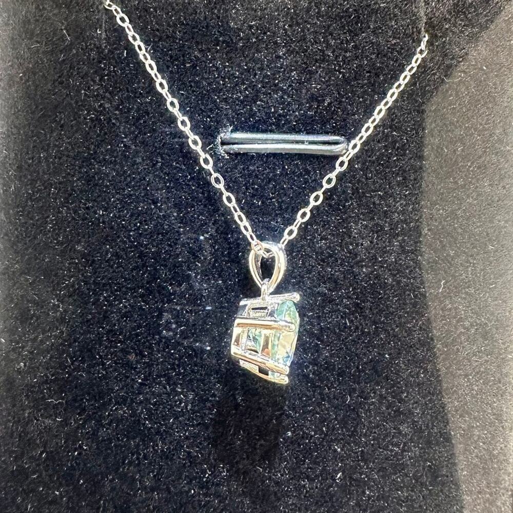 Moissanite Diamond Necklace 3 Ct Pendant Chain 18K S925 Round Cut Jewelry. - Picture 4 of 5
